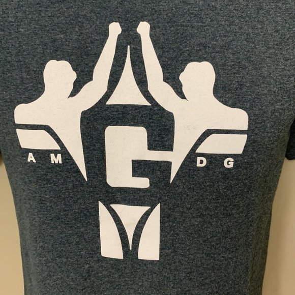 NEW Gonzaga Mens T Shirt Freshman Retreat 2015 AM DG with Names GRAY M Bulldog - Picture 3 of 12